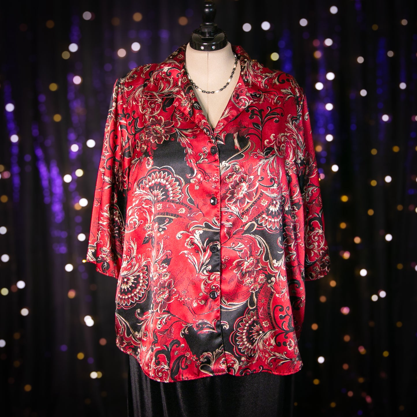 scarlet garnet top