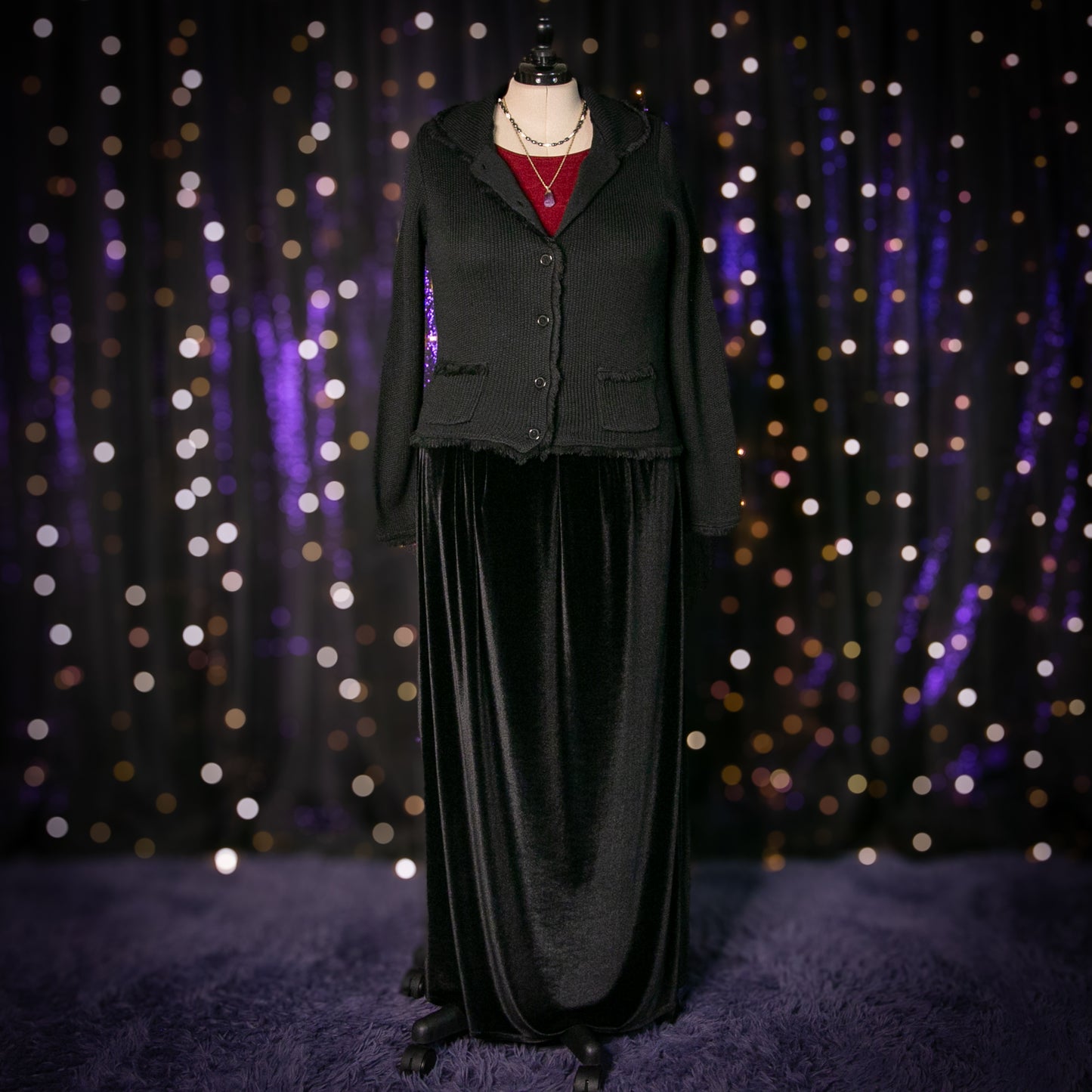 forest fray cardigan sweater