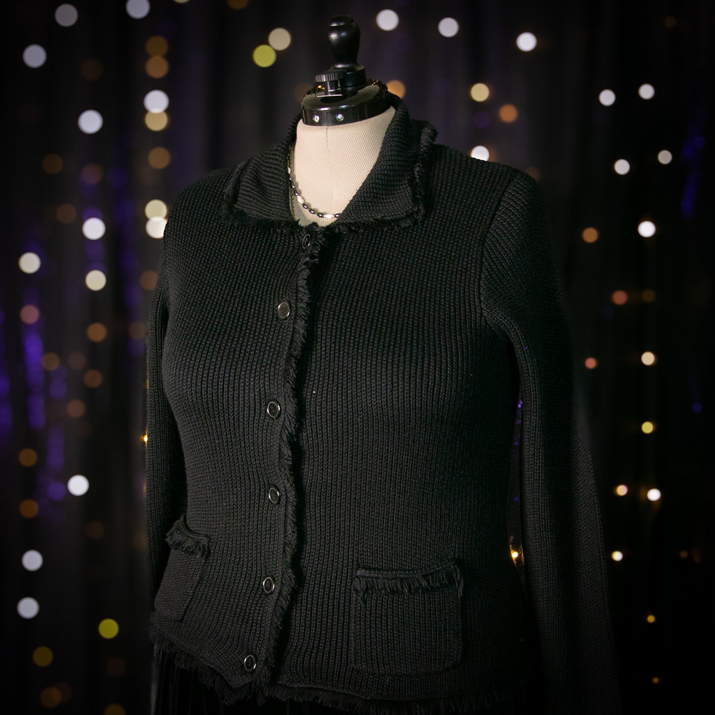 forest fray cardigan sweater