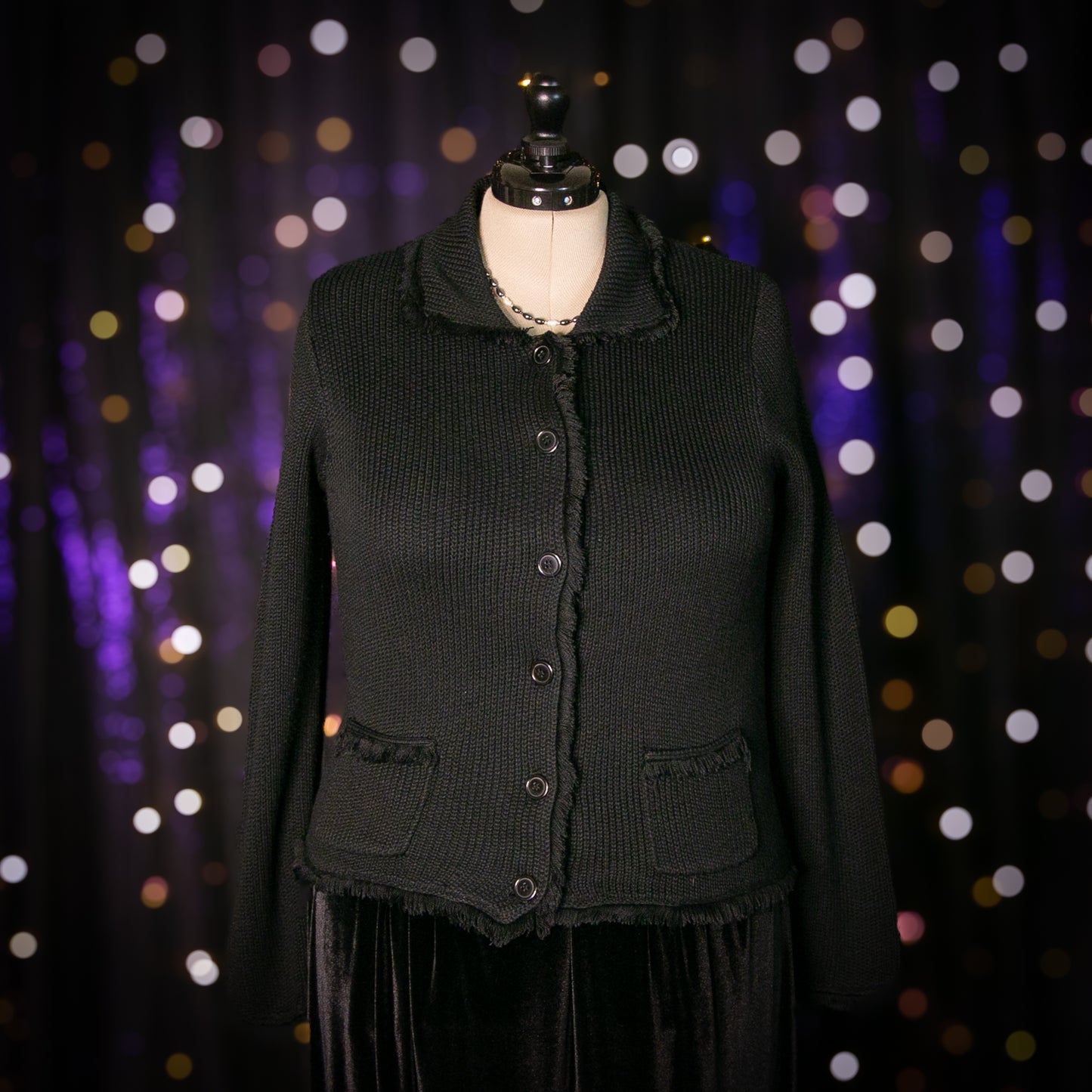 forest fray cardigan sweater