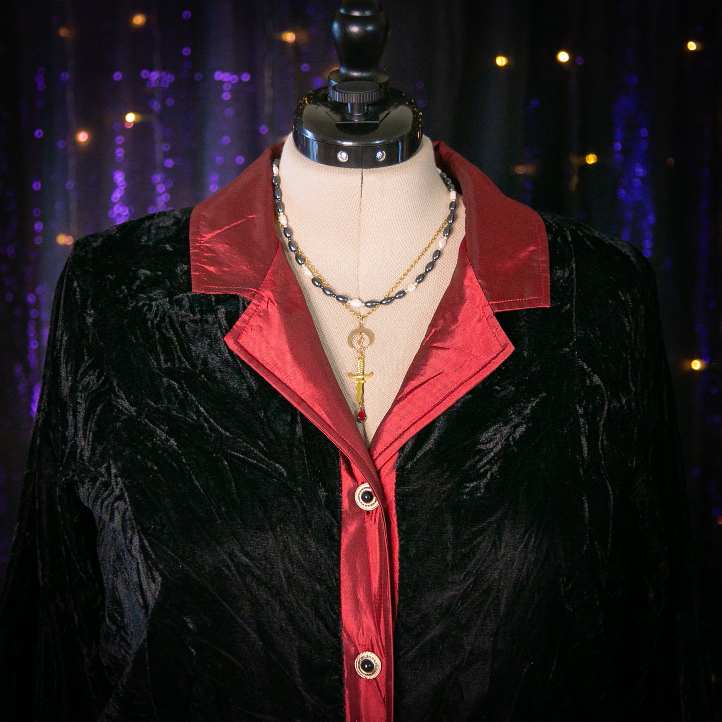 onyx and garnet top