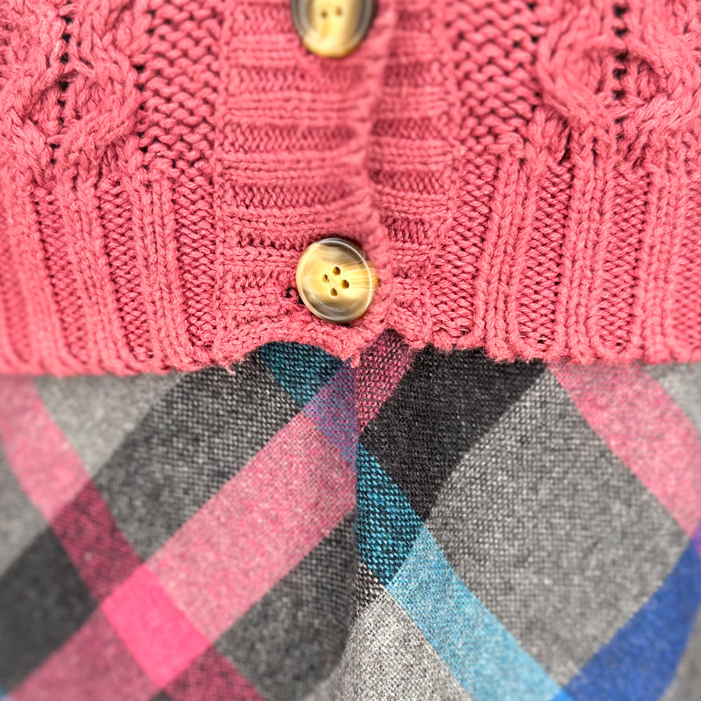 magic mauve cardigan sweater