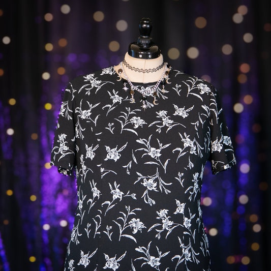 midnight moonflowers dress