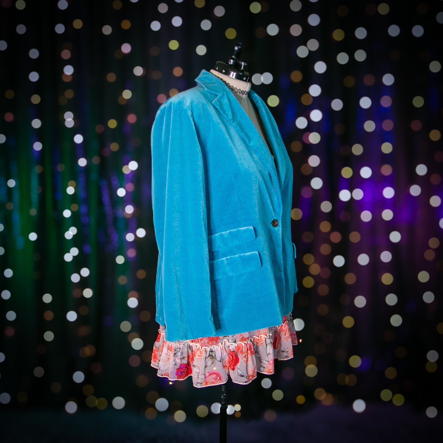the blue poppy blazer jacket