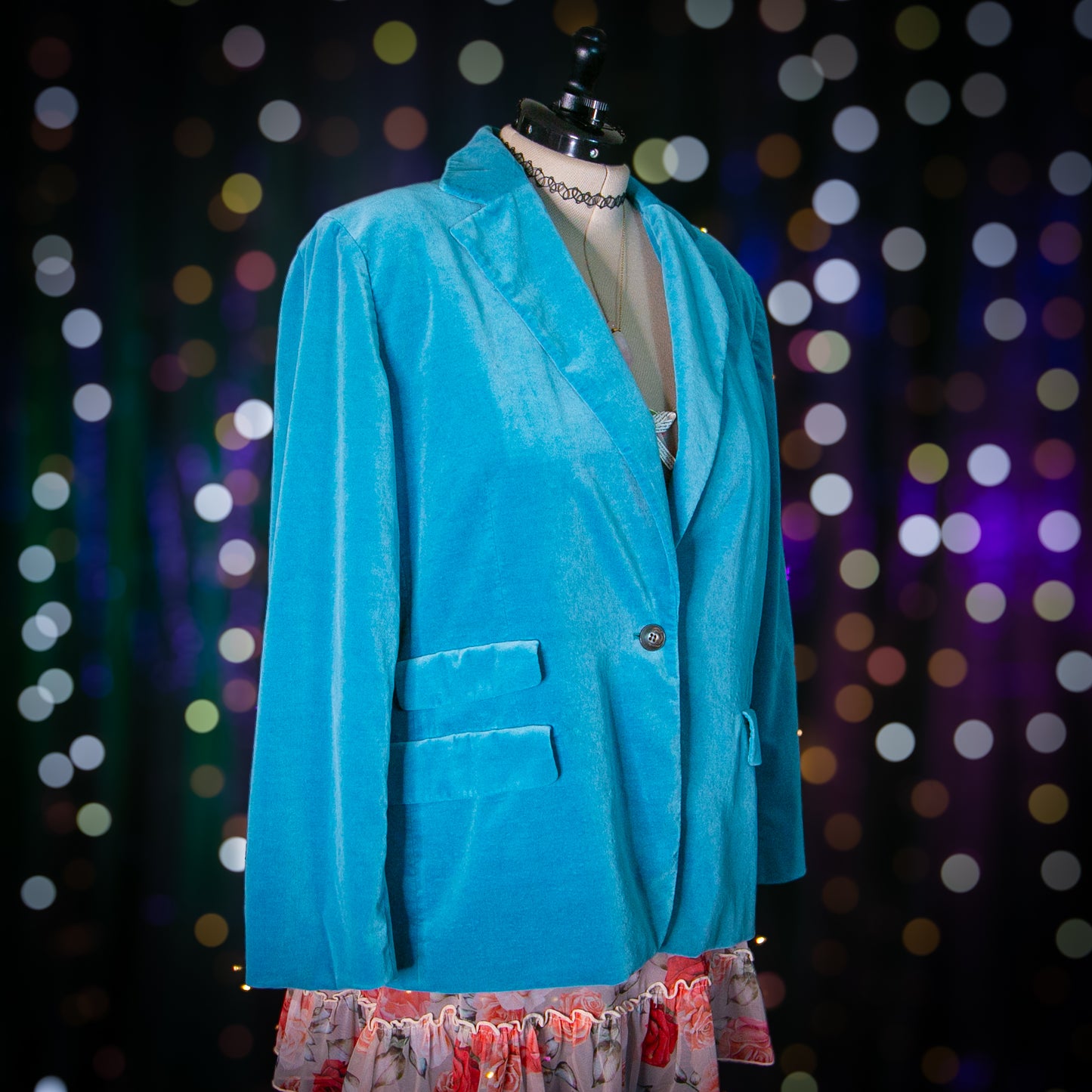 the blue poppy blazer jacket