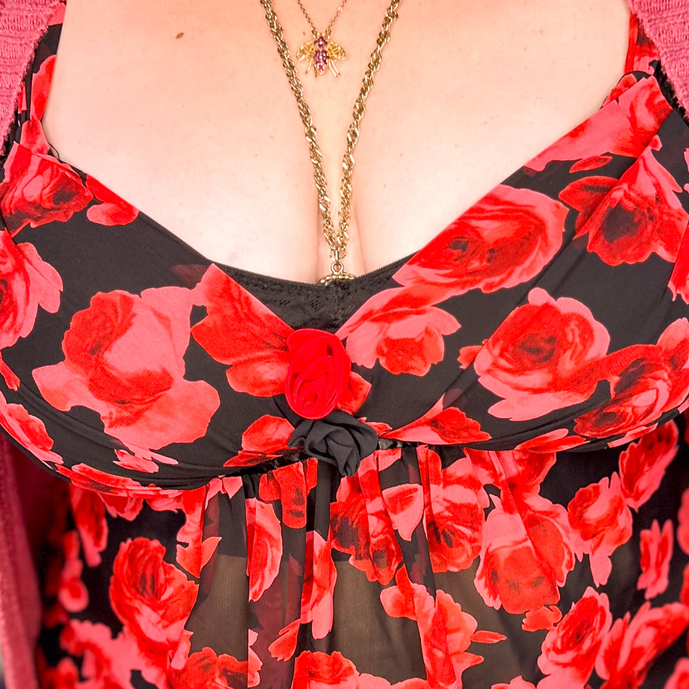 rose petals dress