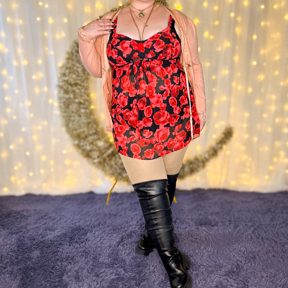 rose petals dress