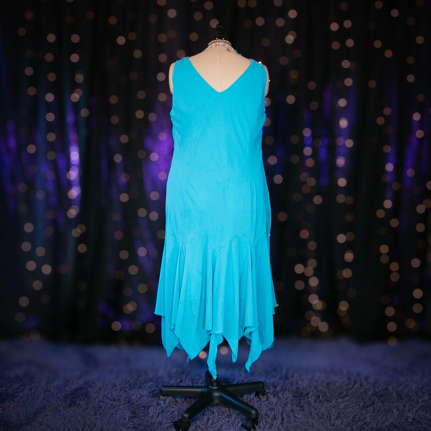 blue poppy fairy dress