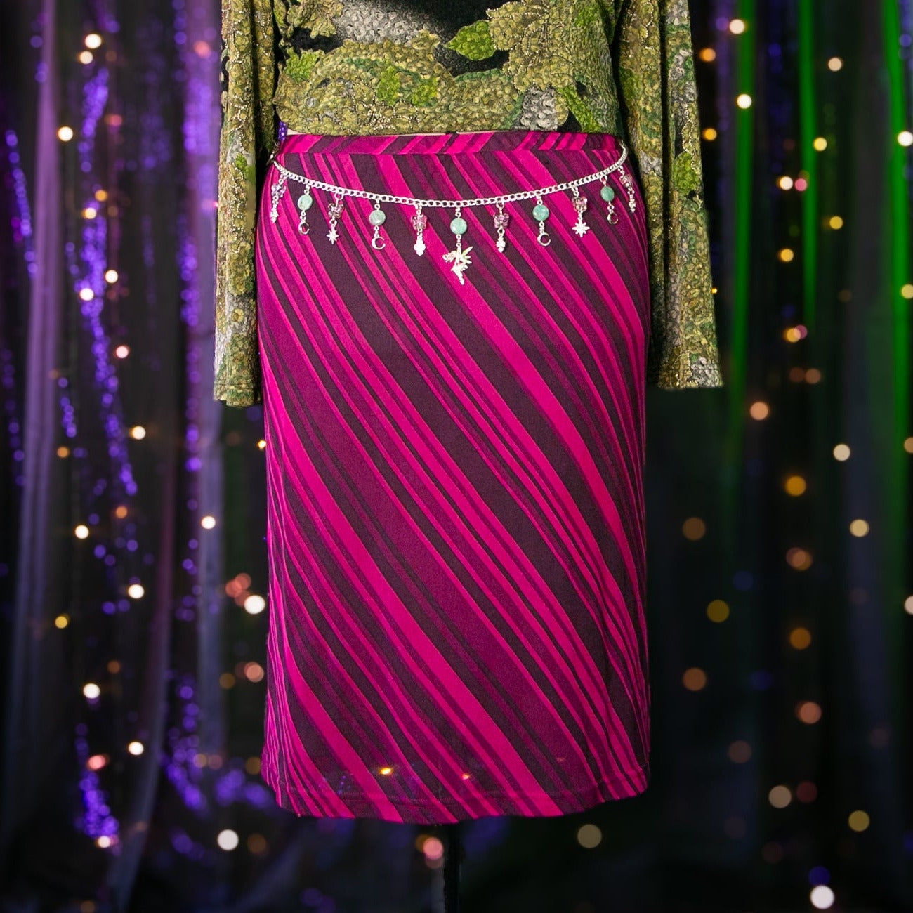 the fuchsia skirt