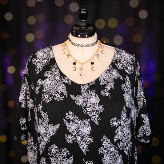 pressed wildflower dress