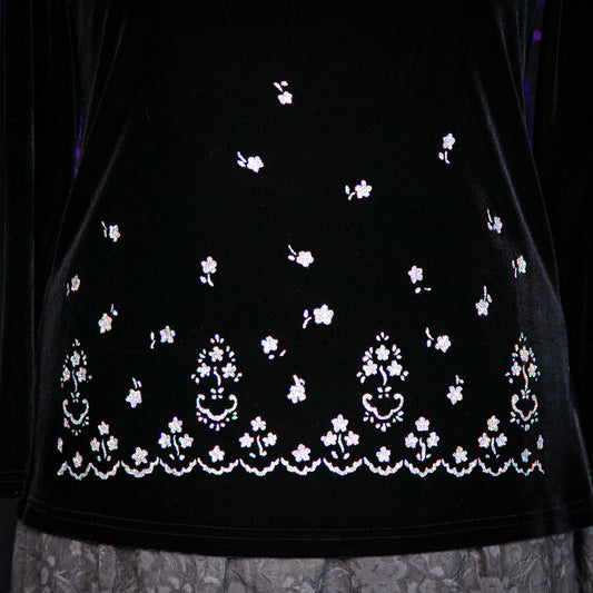 silver moonflower top