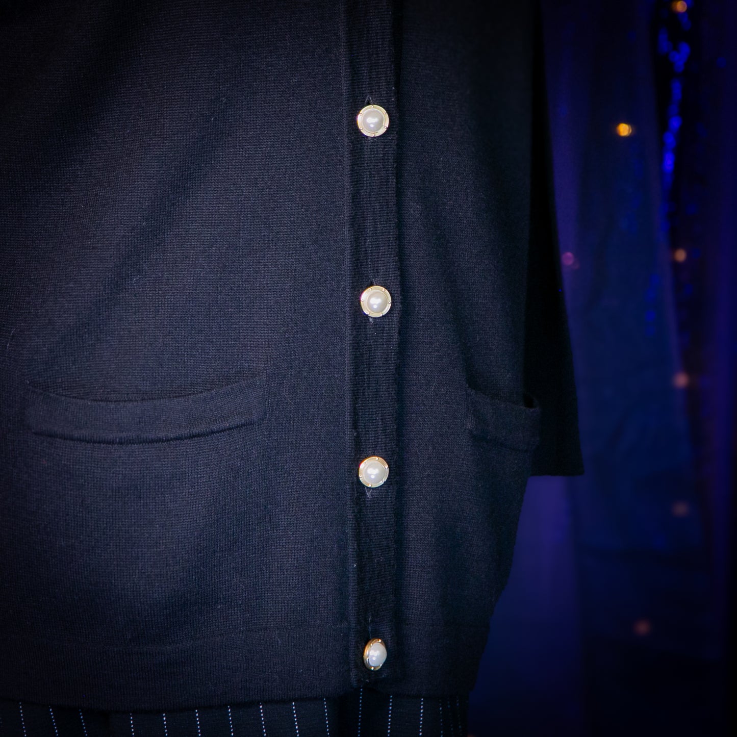 black pearl cardigan sweater