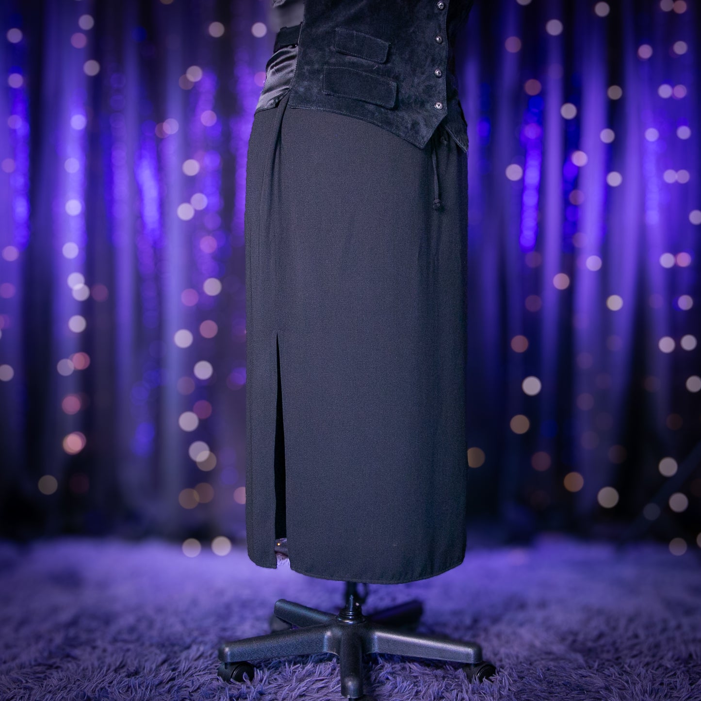 black veil skirt