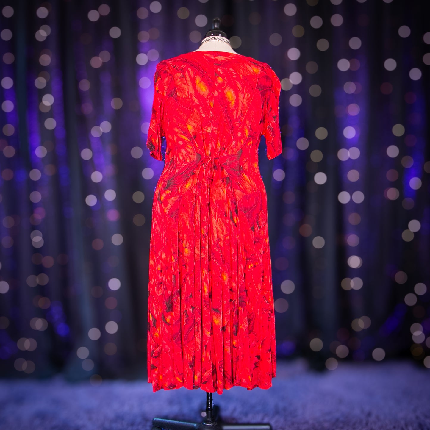 red palms dress