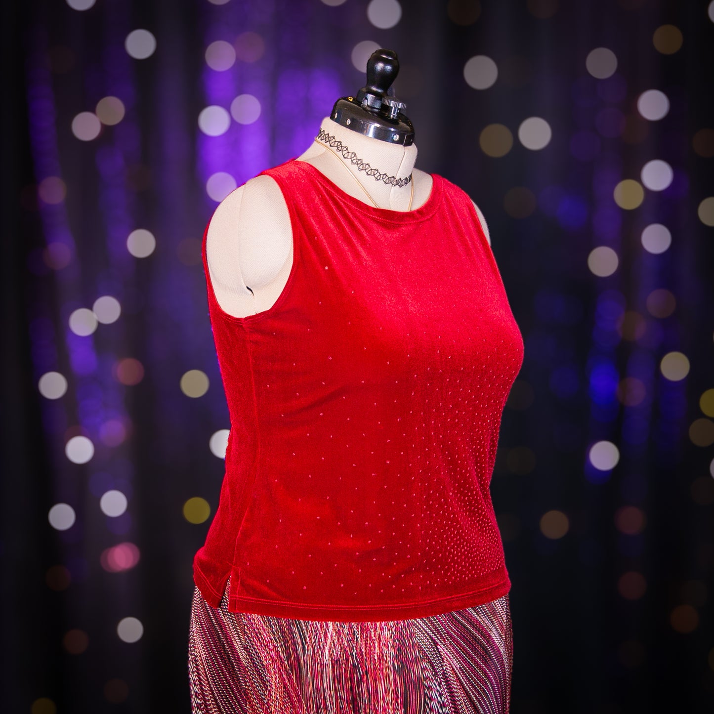 red velvet top