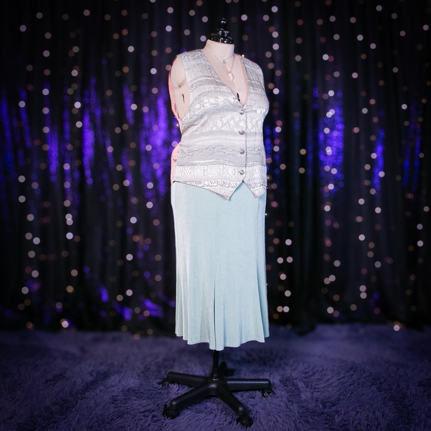 silver rose vest
