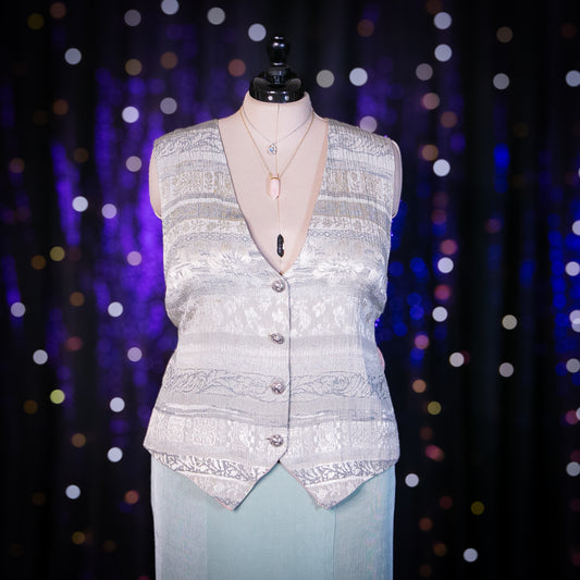 silver rose vest