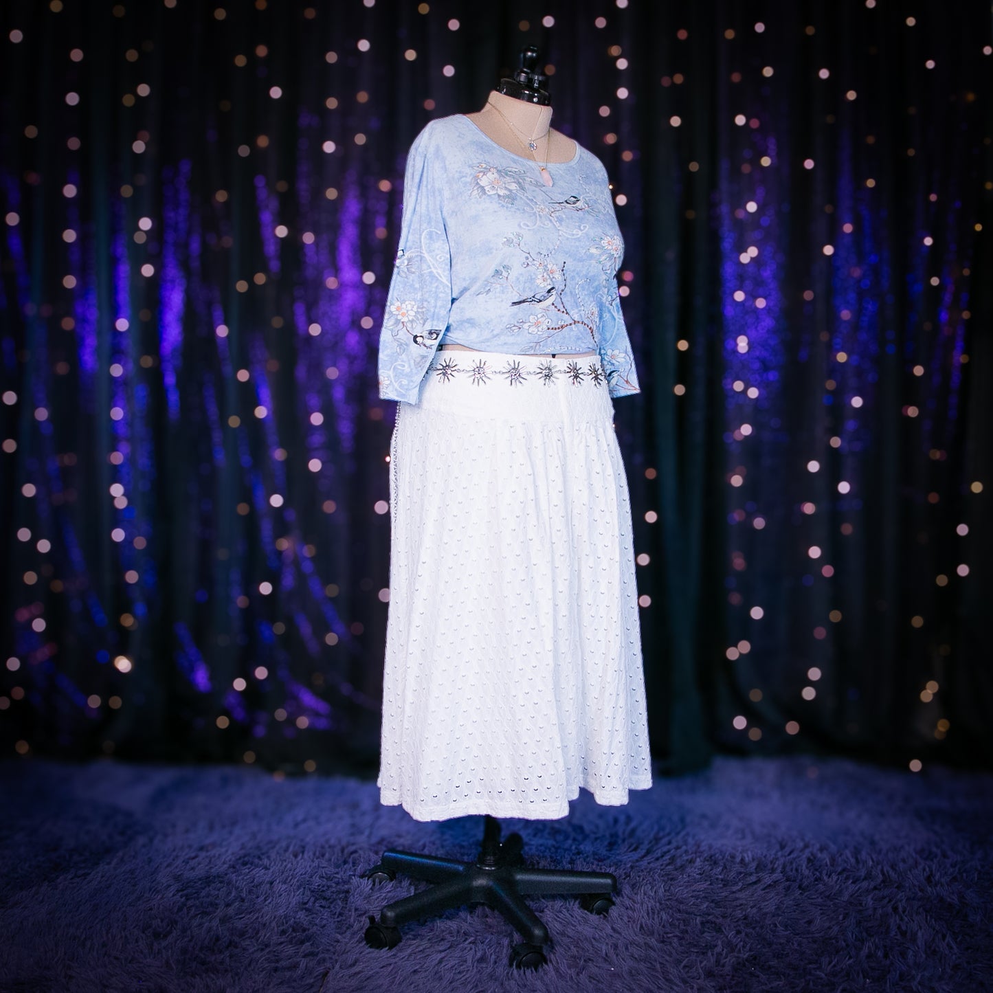 cloudy skies skirt