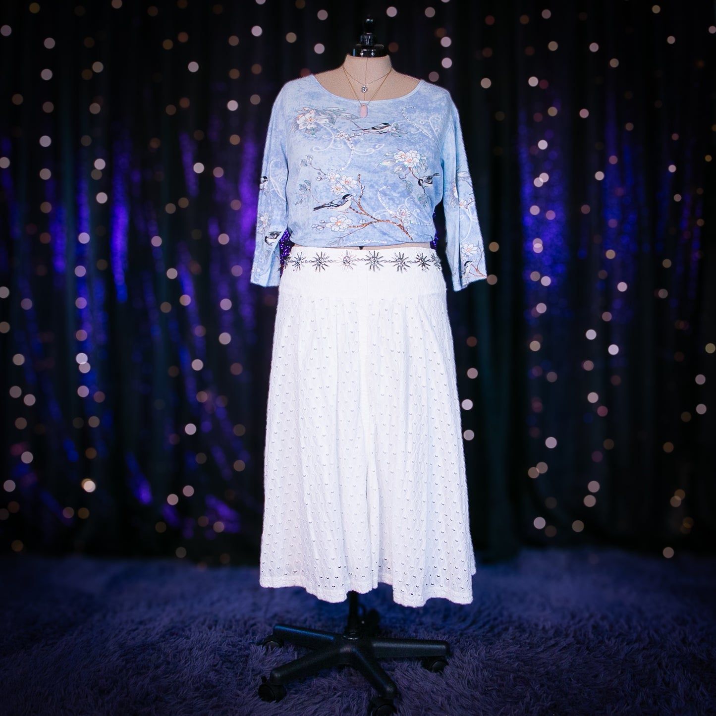 cloudy skies skirt
