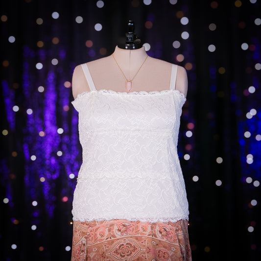 white rose top