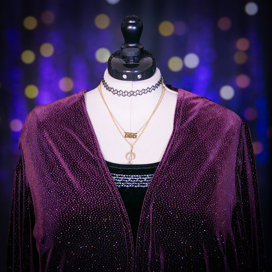 black plum duster jacket