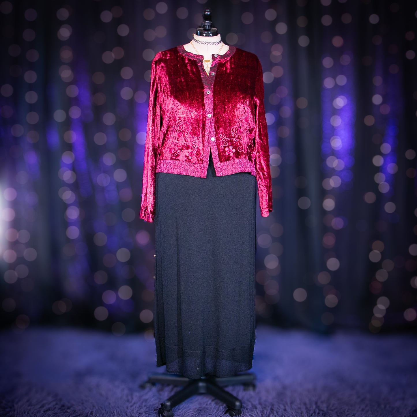 garnet garden cardigan top