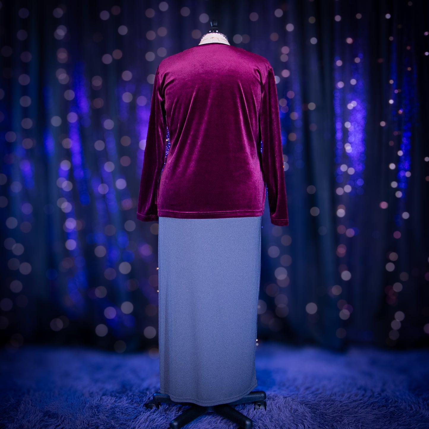 burgundy blush cardigan top