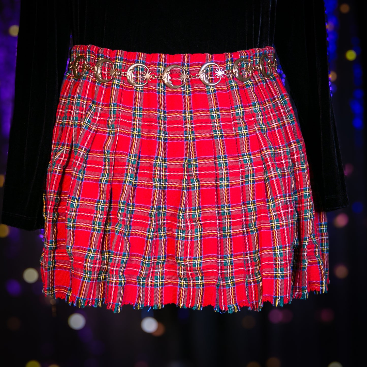 plaid apple skirt
