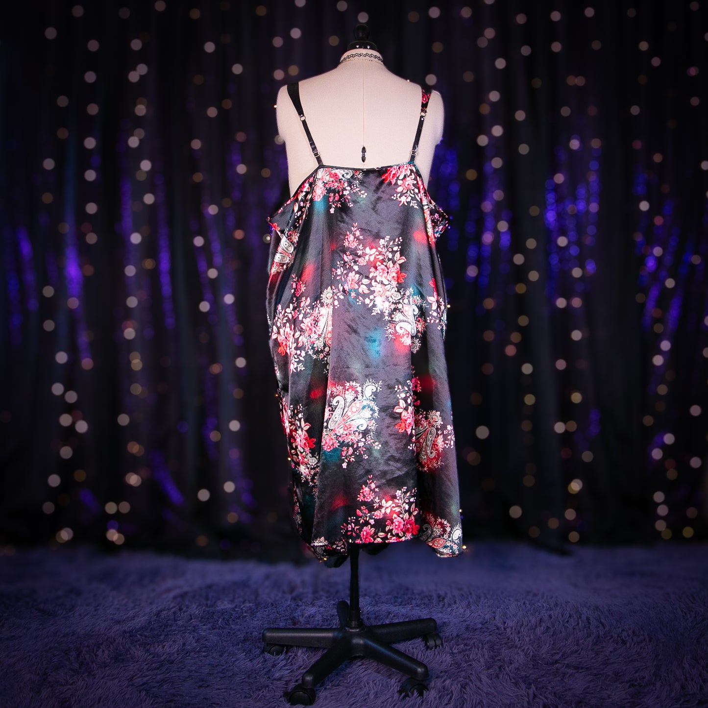 midnight paisley dress