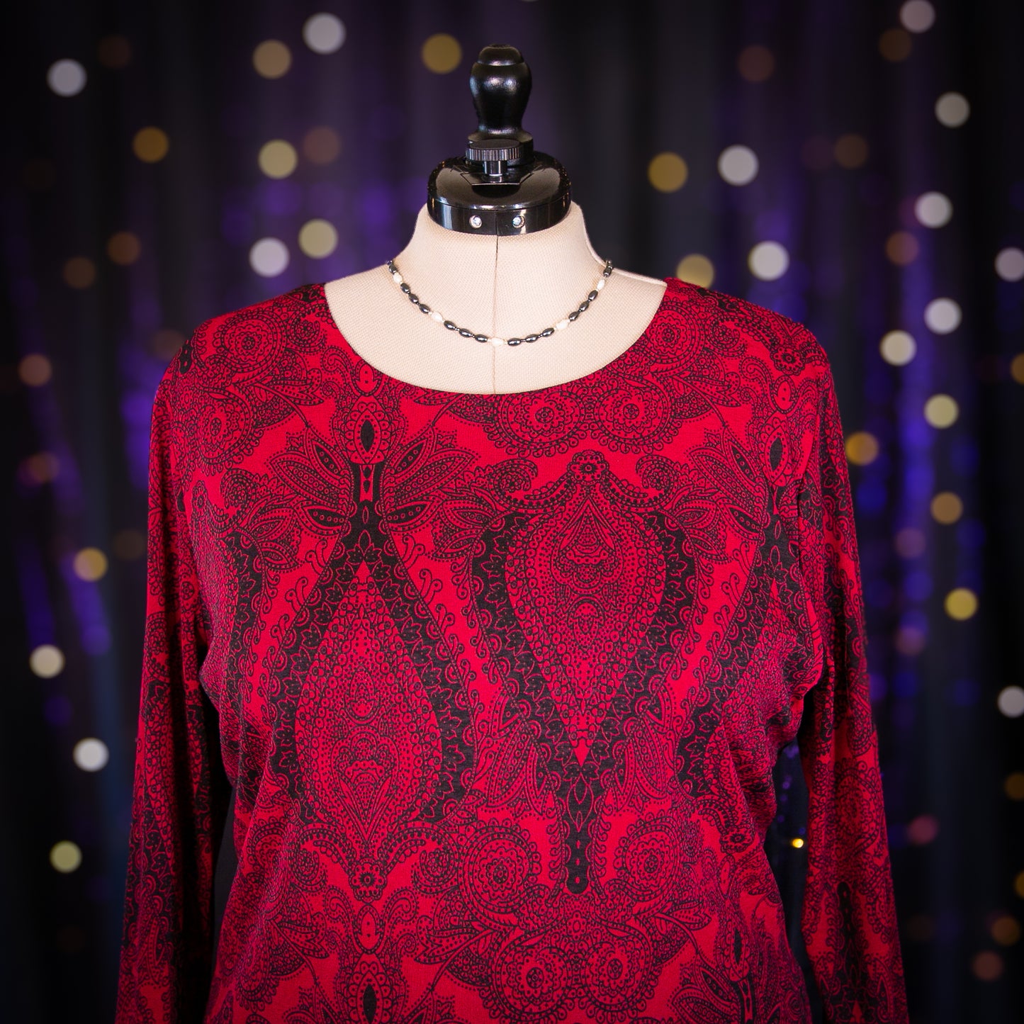 garnet paisley top