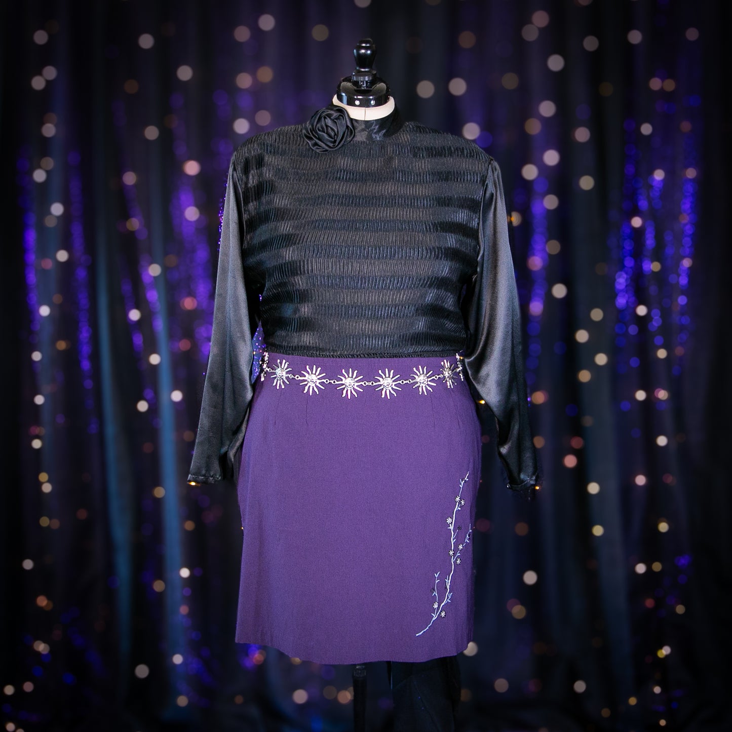 black rose top
