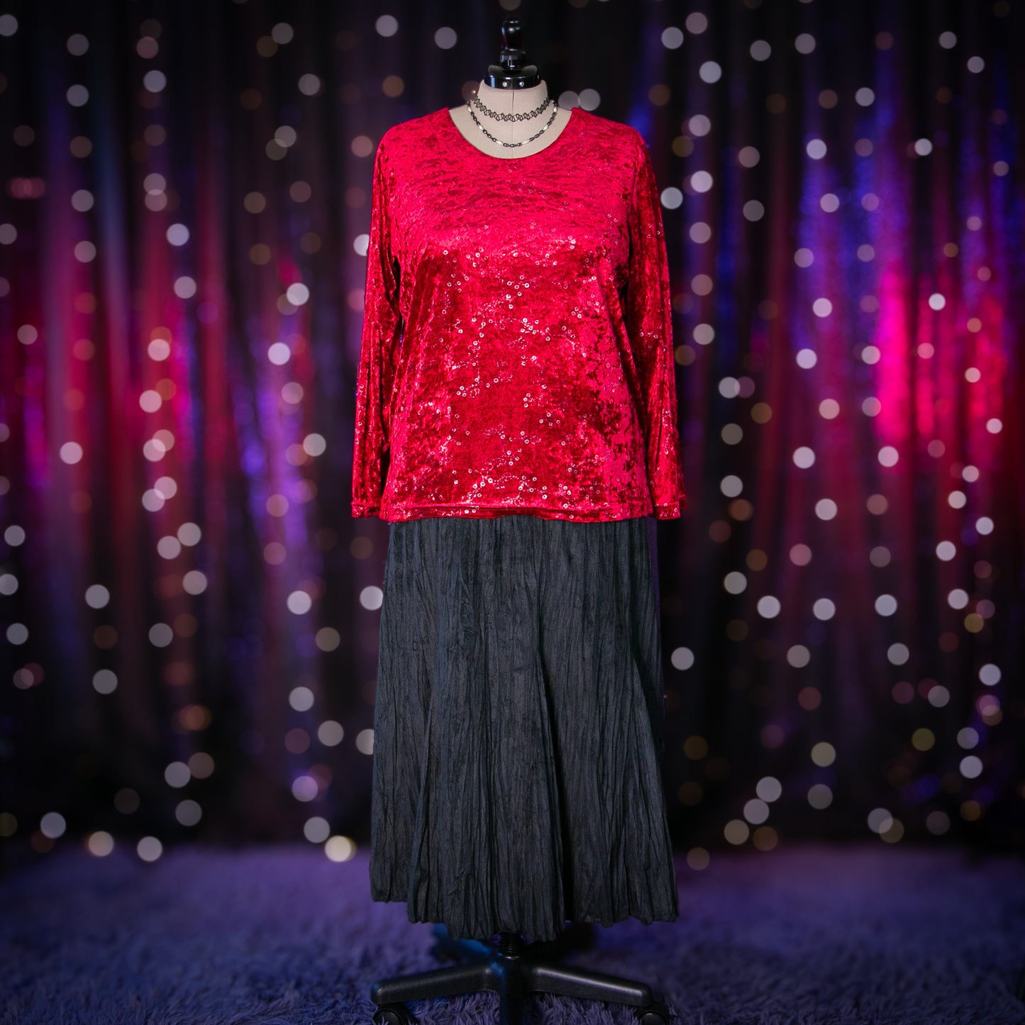 scarlet seance top