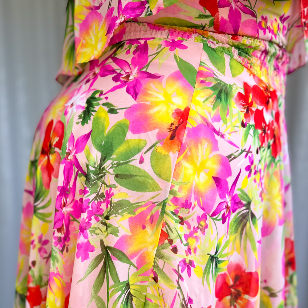 tropical bouquet dress