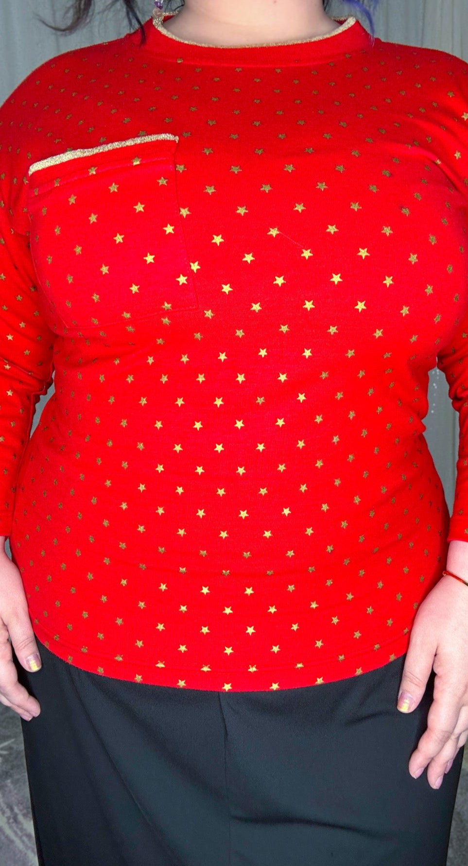 scarlet stars top