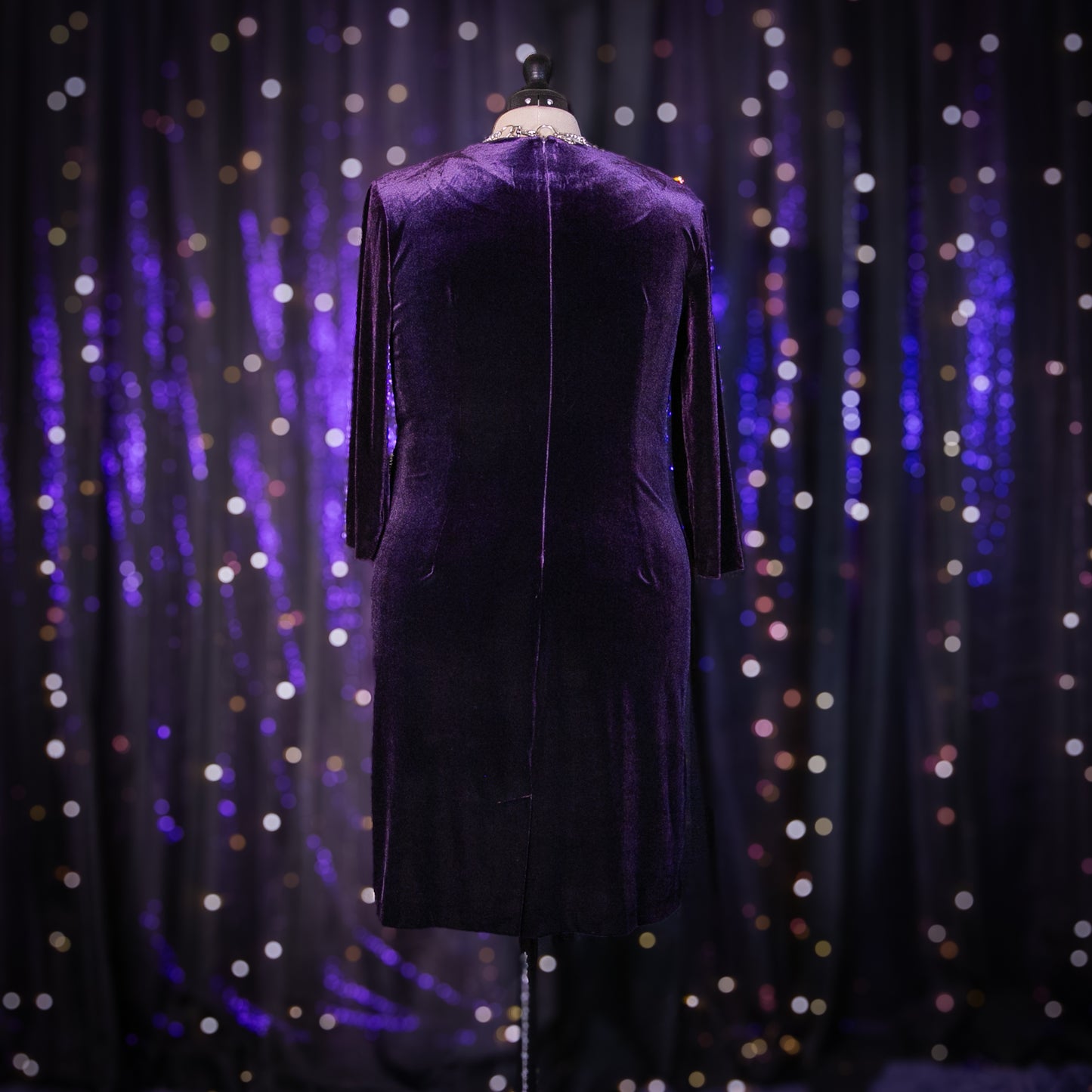 aubergine agatha dress