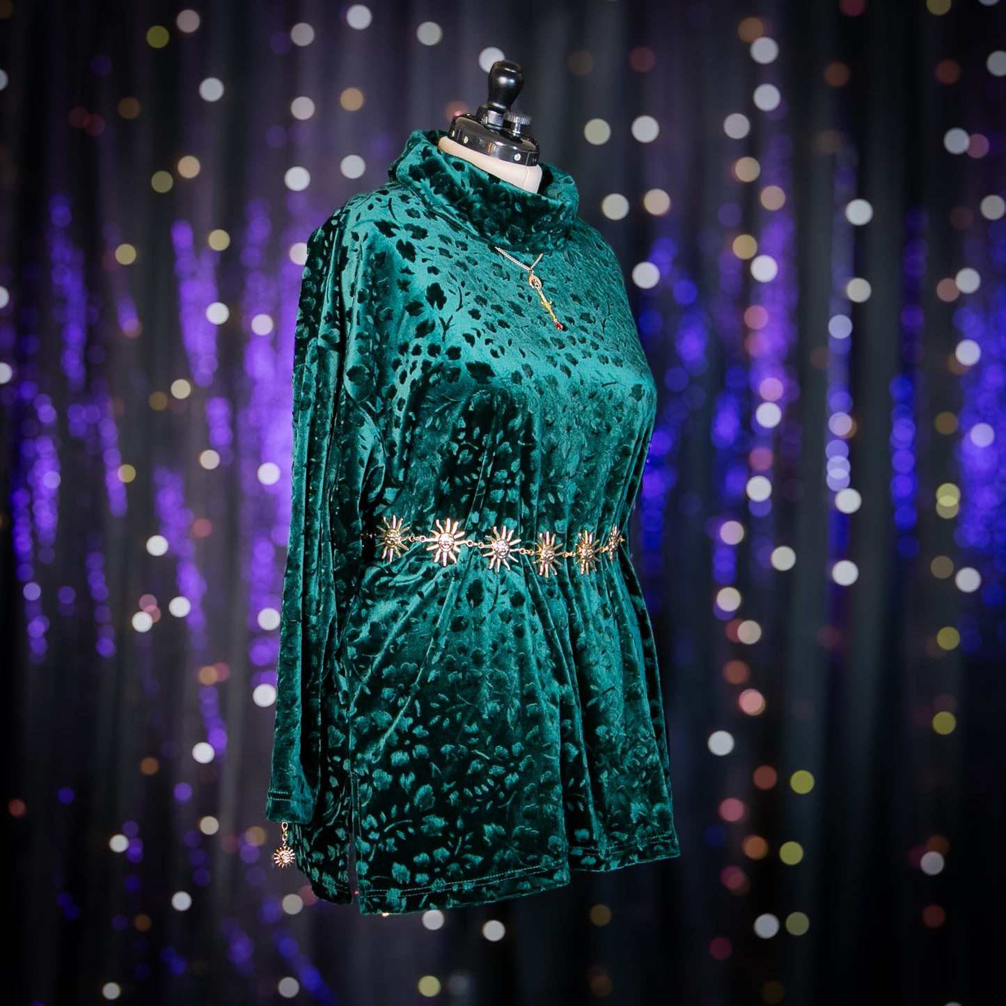 nocturnal garden tunic top