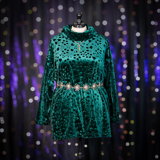 nocturnal garden tunic top