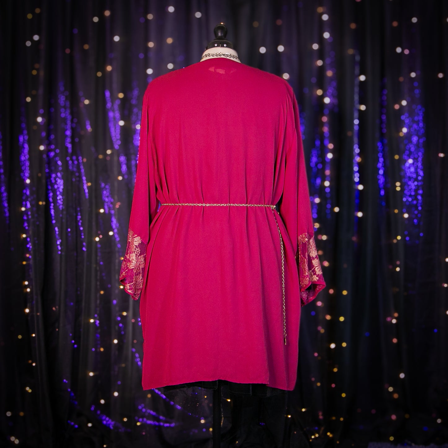 ruby and gold dress