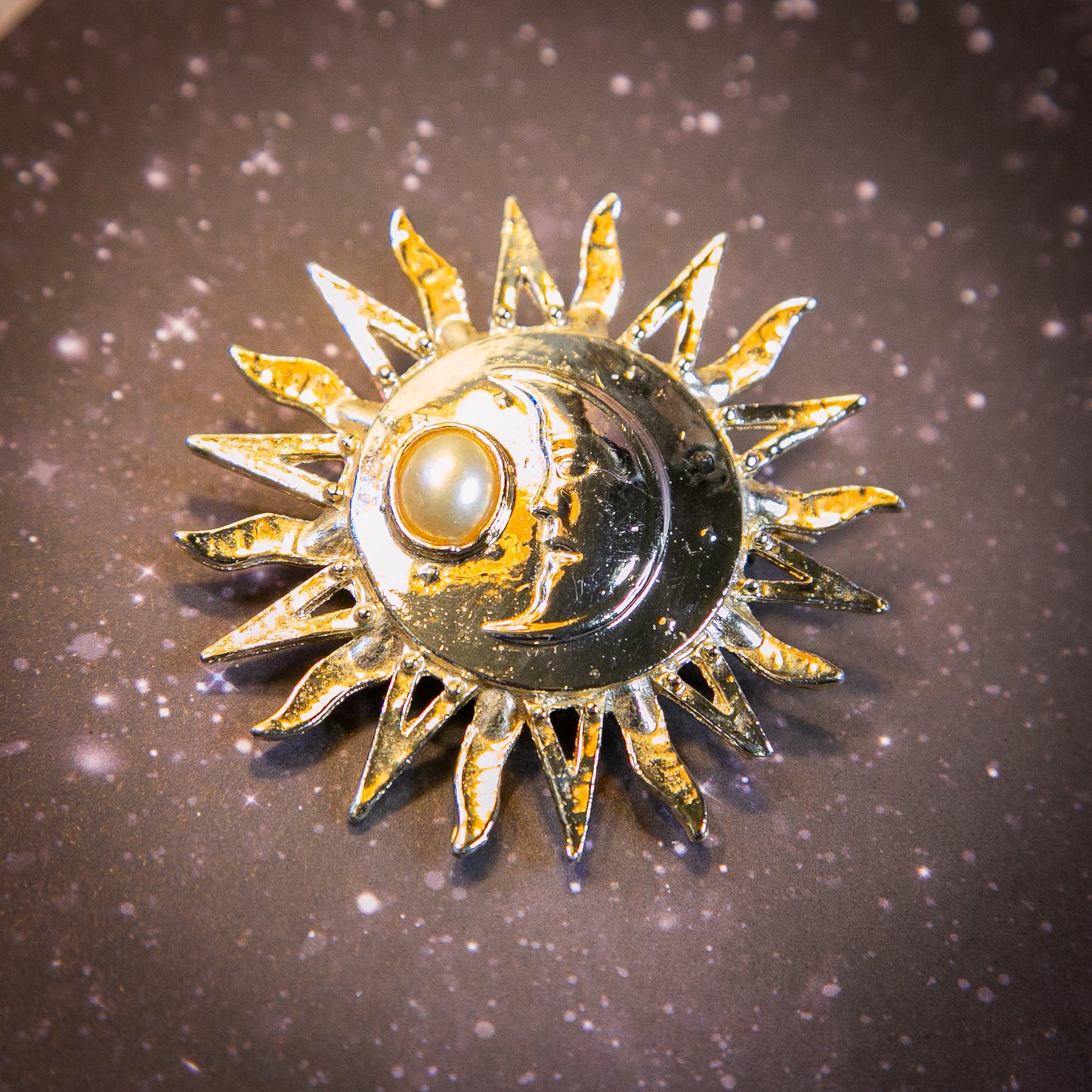 celestial pearl brooch