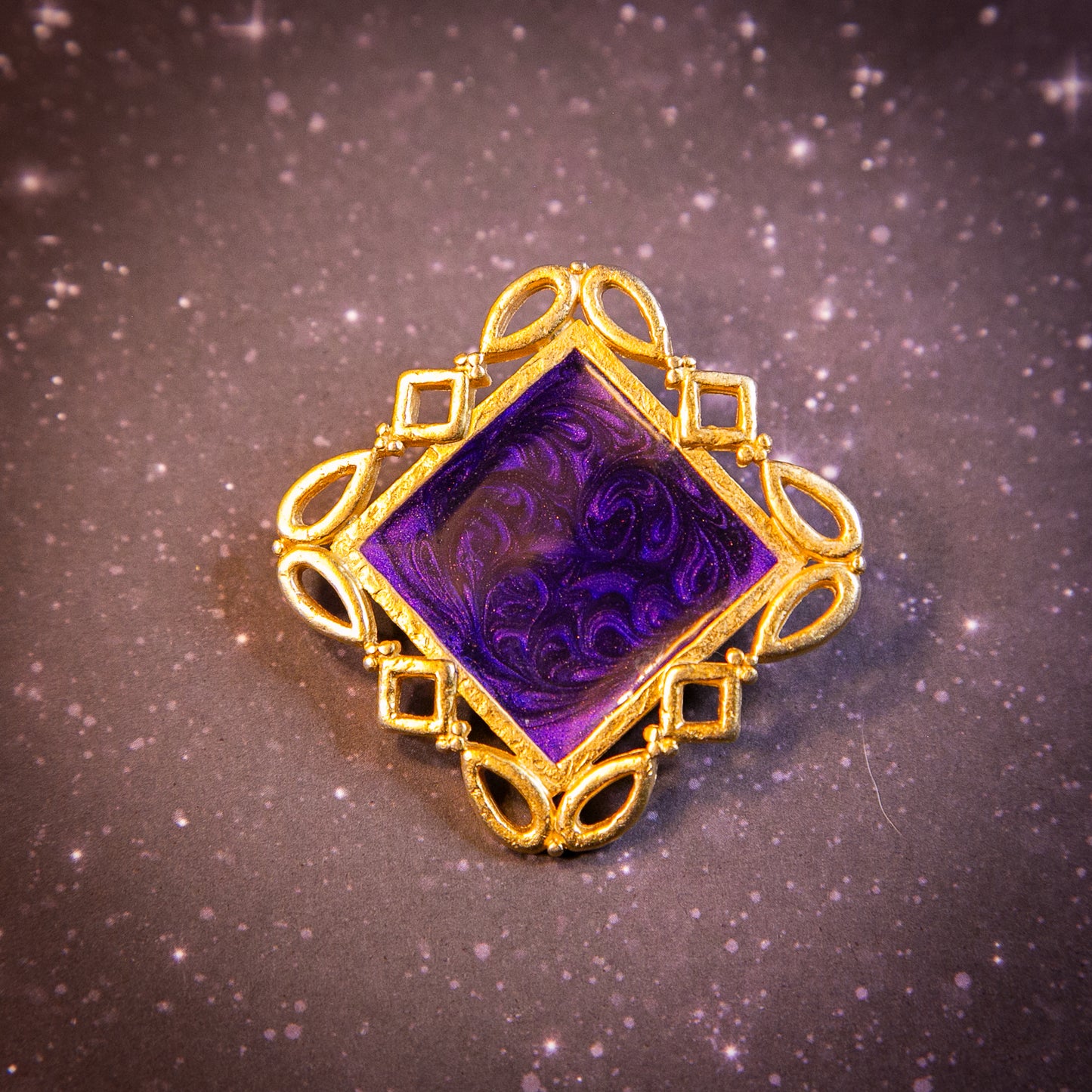 purple portal brooch