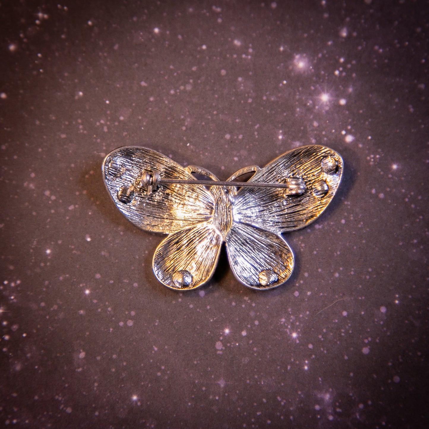 silver butterfly brooch