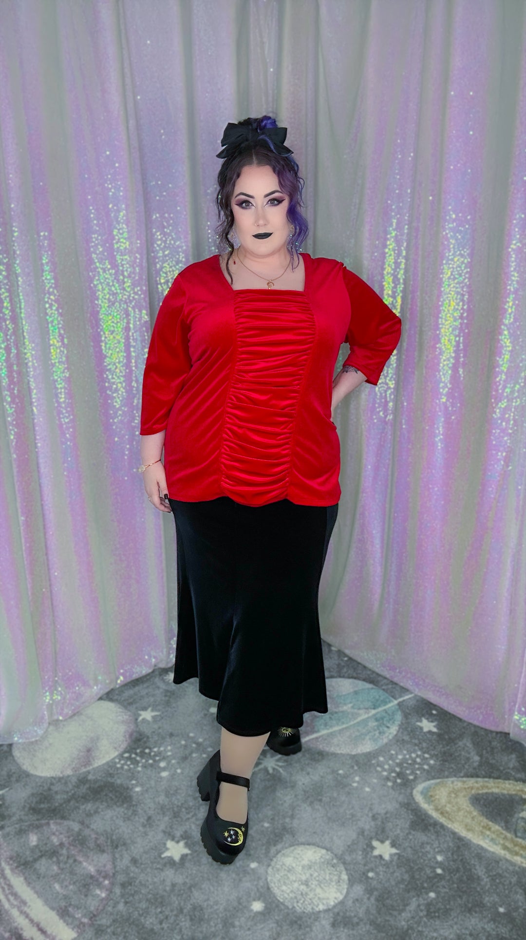 red wedding top