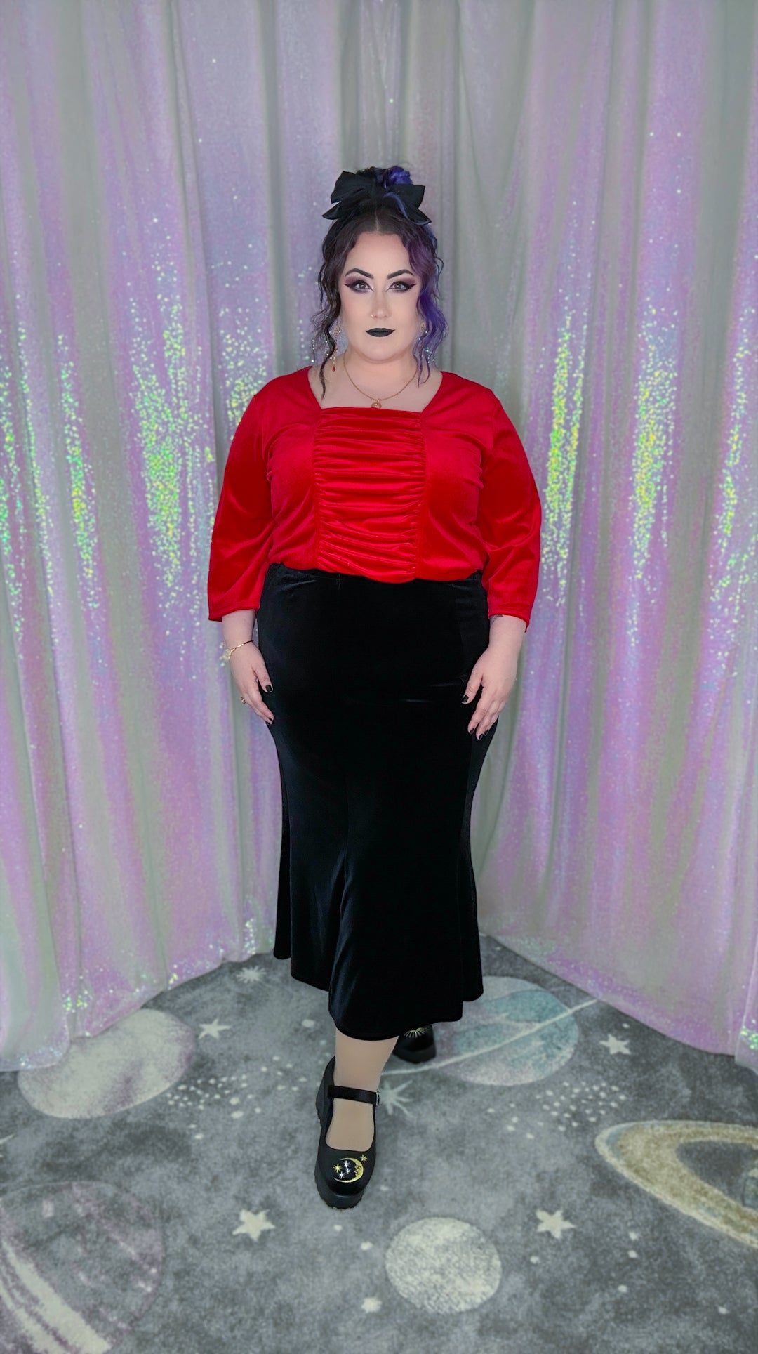 red wedding top