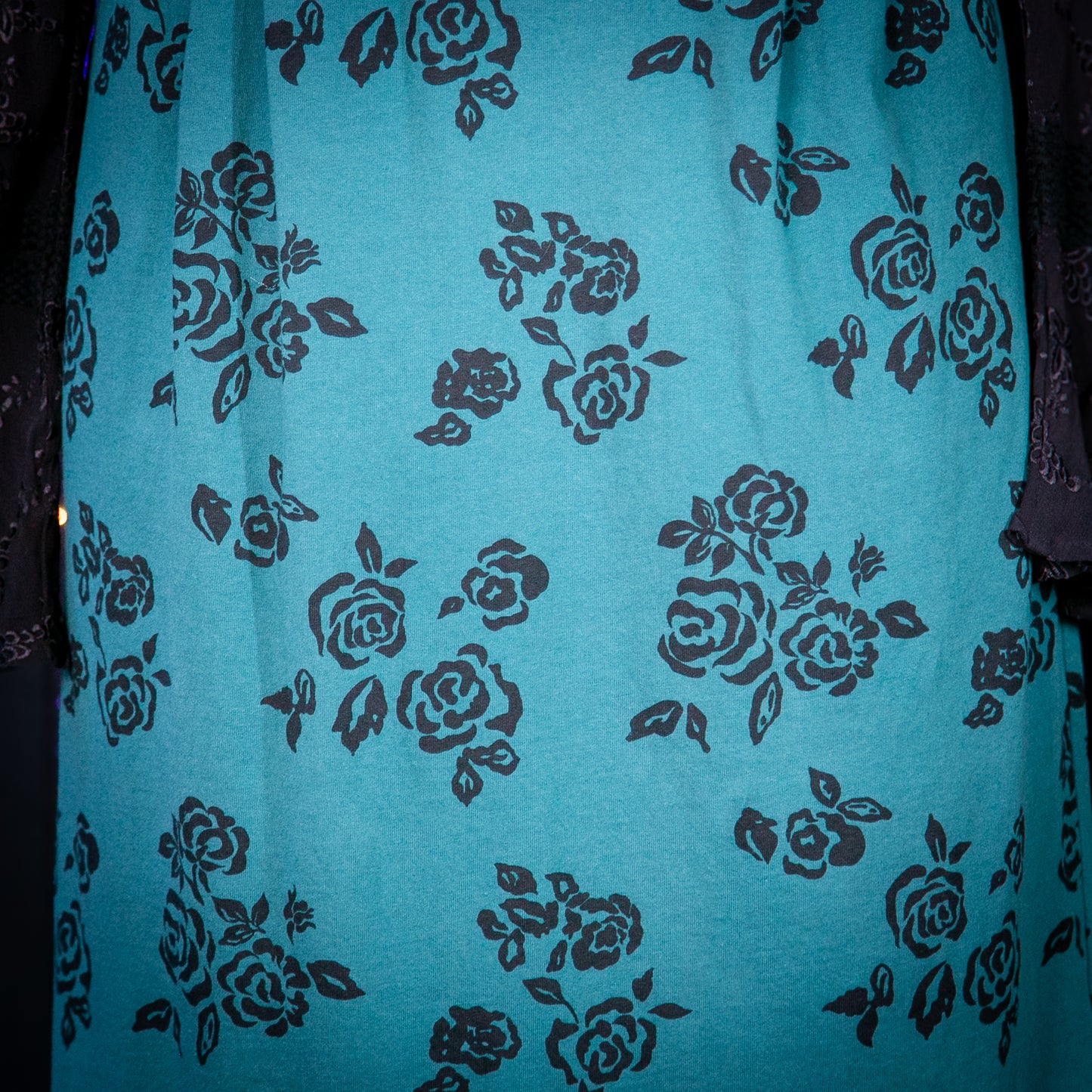 emerald rose dress