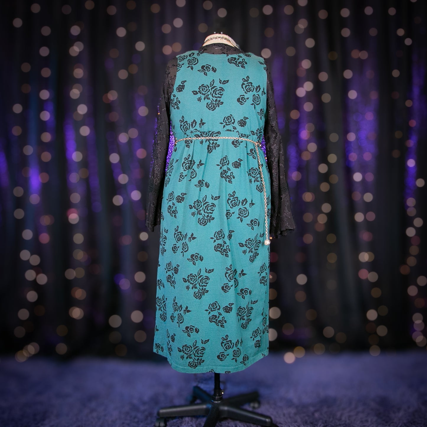 emerald rose dress