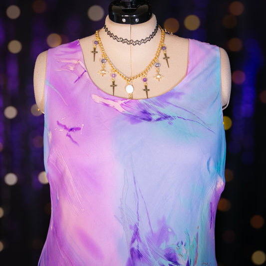 opal hydrangea dress