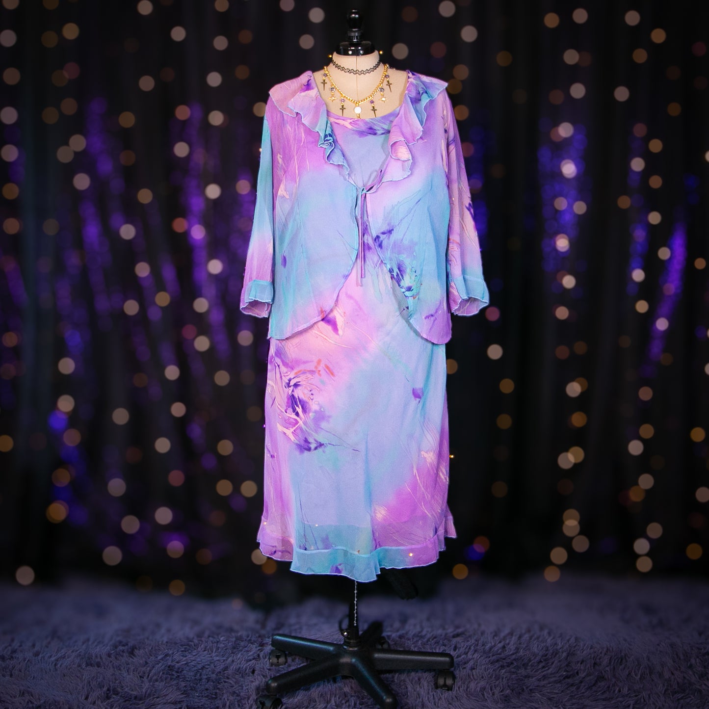 opal hydrangea cardigan top