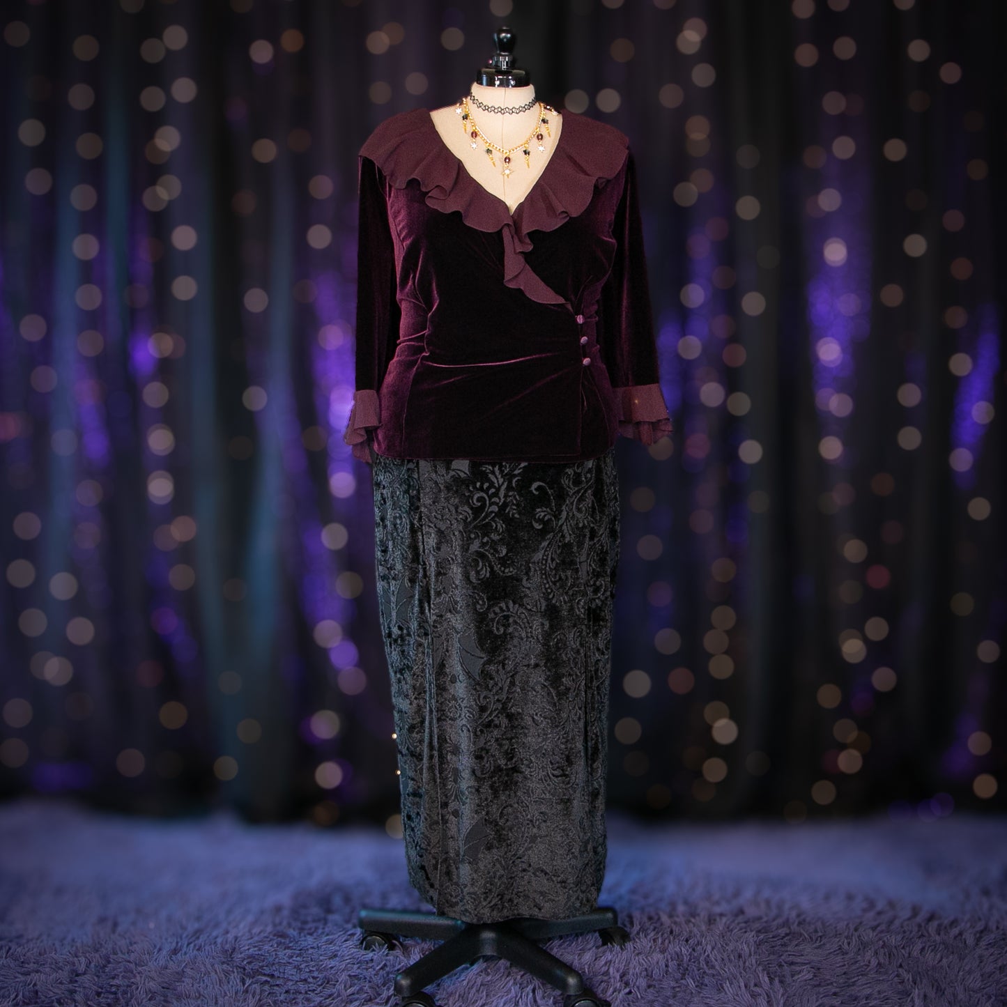 plum garnet top