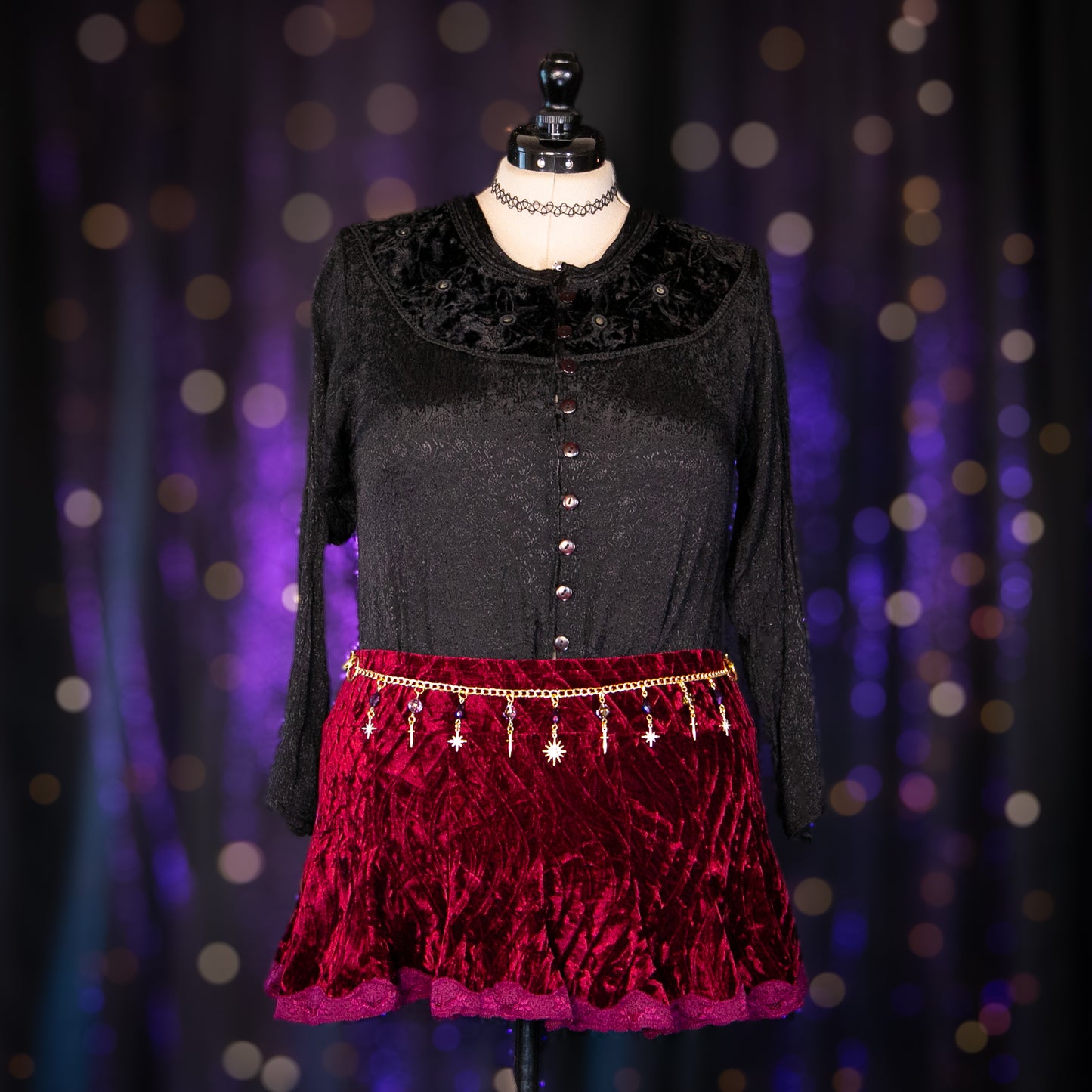 black garnet top