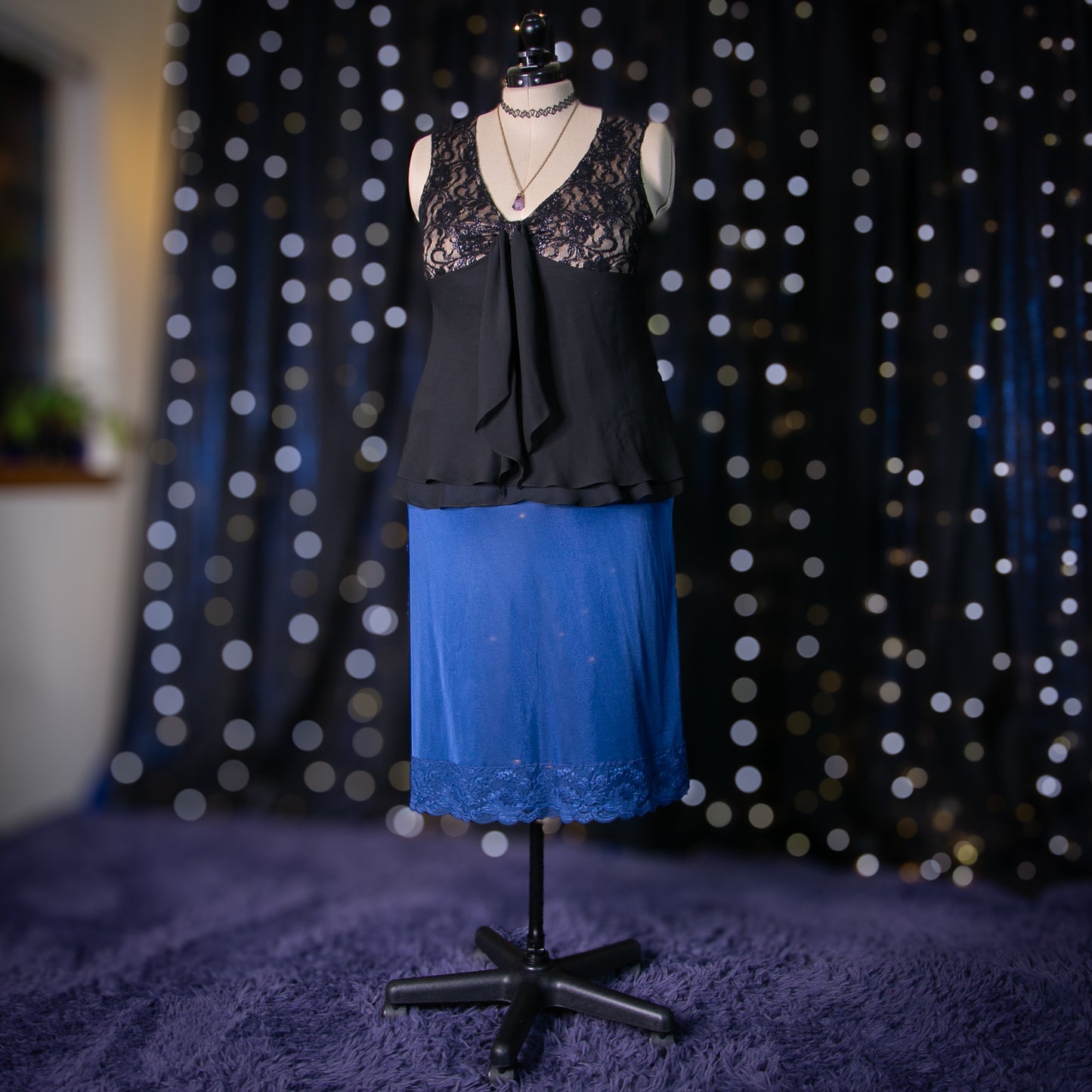 nice and blue skirt